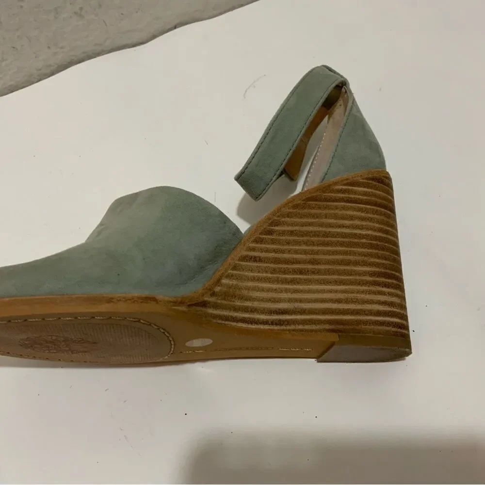 VINCE CAMUTO DEEDRIANA SUEDE WEDGE SANDAL US 6.5 M/37